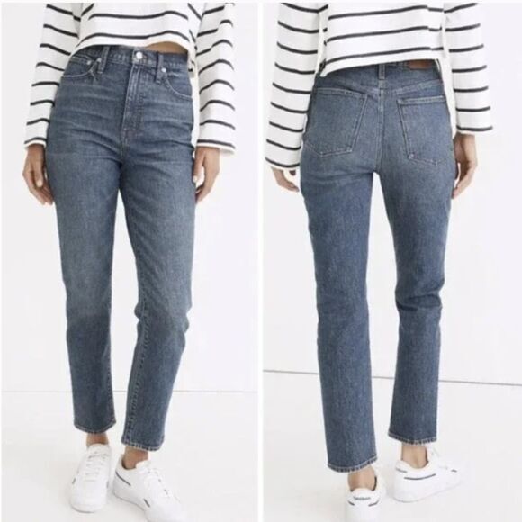 Madewell Classic Straight Jeans in Corson‎ Wash, 25 - Picture 1 of 16